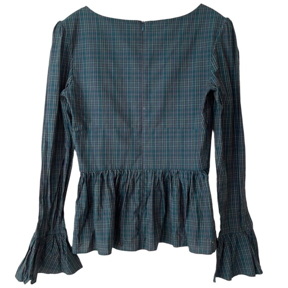 PETER SYN peplum structure Office Siren Top Long sleeve - Picture 3 of 12